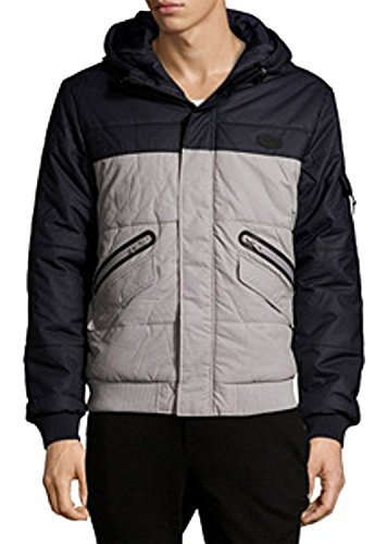 Bershka men s puffer jacket hoodie bershka quilted jacket dark bl…