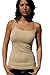 NIKIBIKI Women Seamless Premium Classic Camisole, Made in U.S.A, One Size (3 Pack: Black+White+Stone)