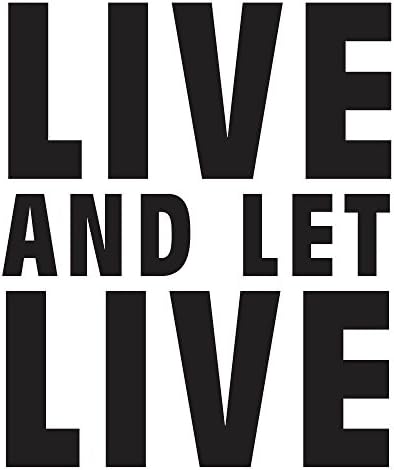 Alcoholics Anonymous "Live and Let Live" Temporary Tattoo - Recovery Gift - 12 Step Support - Body Art - Set of 2 Tattoos, Size 1.5" x 1.75"