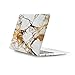 ZinMark Soft-Touch Rubber Coated 13 inch Shell Folio Cover Hard Case for [ MacBook Air 13.3 inch ] (Model: A1369 & A1466 ) - Gold Marble