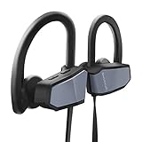 SHUHUA Bluetooth Headphones, Bluetooth Earbuds Best Wireless Sports Earphones w/Mic IPX7 Waterproof Stereo Sweatproof Earbuds for Gym Running Workout 8 Hour Battery Noise Cancelling Headsets