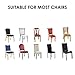 Prasacco Chair Cover, 20 Pcs White Retractable Chair Sleeves, Suitable for Banquet Wedding Party Dining Decoration