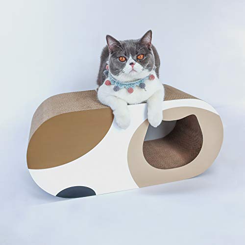image for ComSaf MSBC Cat Scratcher Carboard Interactive Toy Hiden House Lounge 