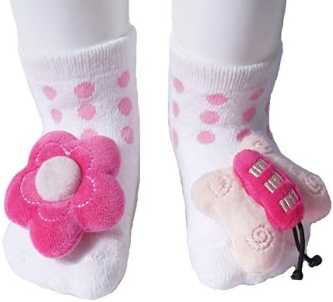 Growbabygrow Newborn Baby Rattle Feet Socks