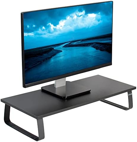 VIVO 24 inch Monitor Stand, Wood 