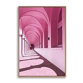Framed Canvas Wall Art for Living Room, Bedroom Colorful Corridor Canvas Prints for Modern Home Decoration Ready to Hang - 16"x24" inches