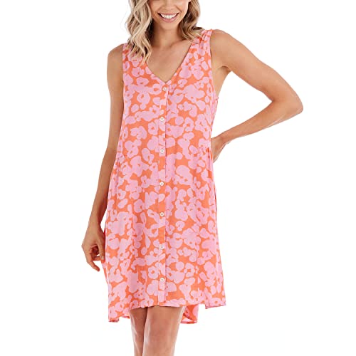 Mud Pie Women's Esley Flounce Dress Pink -M