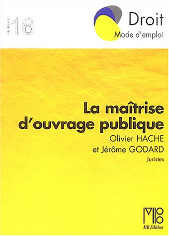 La  maîtrise d'ouvrage publique