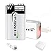 Delipow 9V Lithium ion USB Rechargeable Battery, High Capacity 650mAh USB Rechargeable 9V Battery, 1.5 H Fast Charge, 800 Cycle with Micro USB Cable, 2-Pack