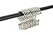 Pro Chef Kitchen Tools Brushed Nickel Roller Shower Curtain Rings - 12 Pack Set of Double Hook Rollerball for Liners and Curtains to Smoothly Glide Open and Closed on Straight and Curved Rods