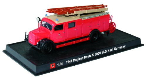 Magirus-Deutz S 3000 SLG - 1941 diecast 1:64 fire truck model (Amercom SF-31)