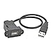 Tripp Lite USB 2.0 Keystone/Panel Mount Extension Cable (M/F), Angled Connector, All-in-One, 1 ft. (U024-001-KPA-BK)