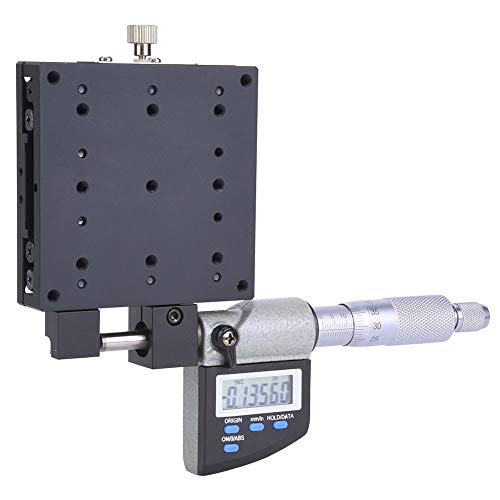 41E0VciPjRL Micrometer Platform, 80 x 80mm Micrometer Stage, Load Capacity 98N (9.5kgf), for Production Machinery, Optical…