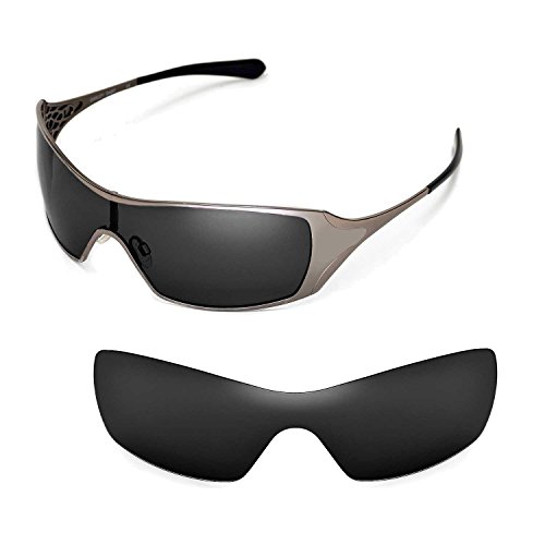 Walleva Polarized Black Replacement Lenses for Oakley Dart Sunglasses