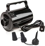 Gifts Sources Electric Air Pump for Inflatable Pool Toys - High Power Quick-Fill Air Mattress Inflator Deflator Pump for Pool Float Raft Airbed with 3 Nozzles, 110-120V AC, 1.6PSI, Air Flow 26CFM