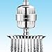 HUANLEMAI 2-Pack 10-Stage Replacement Shower Filter Cartridges for Universal Fixed/Handheld Showerhead Filter