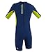 O'Neill Wetsuits Toddler 2 mm Reactor Spring Wetsuit, Navy/Lime, 3