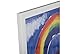 RAS Kids Art Frame - Boxed Style Wide Frame Edge Construction Paper Removable Acrylic Pane Cardboard Backing with Hooks - [White - 9x12