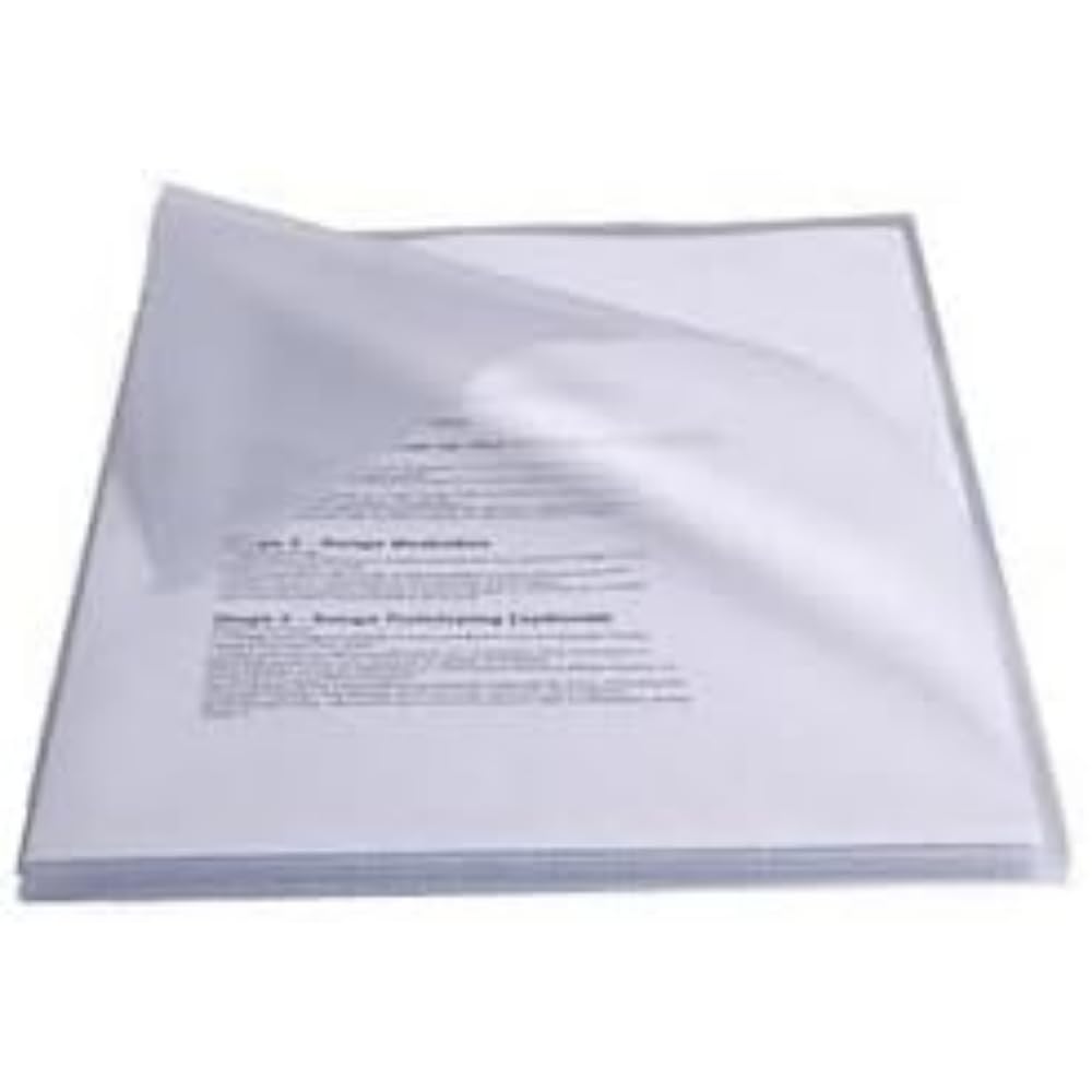 ESSELTE 623898 – Nail dossiers PVC 250 microns (Box 50 pcs) Folio Transparent
