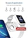 Bestand 3 in 1 Aluminum Wireless Charging Stand for Apple iWatch, Charging Station for Airpods, Qi Fast Wireless Charger Dock for Apple iWatch/iPhone X/8 Plus/8, Samsung S8 and Other Qi-Enabled Device