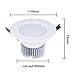 LEMONBEST Dimmable LED Ceiling light 7W Round Recessed LED downlight for Ceiling Indoor Cool white