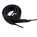 Goodlace Flat Shoelaces Silk Ribbon Shoe Laces f. Sneaker Sport Shoes Fantastic 2cm Wide Black