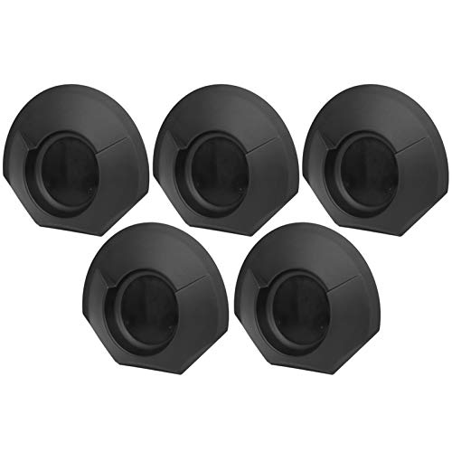 RiToEasysports Practice Hole 5 Pcs Black Plastic Portable Putting Cup for Outdoor Indoor Training Equipment Leisure Sport