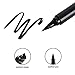 Eyeliner Stamp Kit Latest For Easy Cat Eyes Winged Eyeliner Stamp Water Proof Smudge Proof Black and Brown Eyeliner Gel 5 pcs Set With 2 Pieces Eye Makeup Brushes Lemoncy