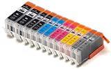 12 Pack Compatible Canon PGI-250 , CLI-251, Canon 251, Canon 250 2 Small Black, 2 Cyan, 2 Gray, 2 Magenta, 2 Yellow, 2 Big Black for use with Canon PIXMA iP7220, PIXMA MG5420, PIXMA MG5422, PIXMA MG6320, PIXMA MX722, PIXMA MX922. Ink Cartridges for inkjet printers. CLI-251BK , CLI-251C , CLI-251GY , CLI-251M , CLI-251Y , PGI-250BK © Blake Printing Supply
