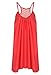 ReachMe Womens Summer Sexy Vibrant Color Chiffon Bathing Suit Cover Up(3 Solid Coral 2XL)