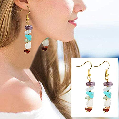 Rayocon Natural Crystal Chips Irregular Stone Beads Kit with Metal Beading Wire and Elastic String for Jewelry Making… - Afbeelding 7