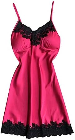 JOYXIA Nightwear Set, Women Sexy Lace Sleepwear Lingerie Temptation Bra Underwear (L, Hot Pink)