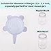 77L Silicone Stretch Lids for Regular and Wide Mouth Mason Jar, Set of 10 Reusable Silicone Stretch Lids, Sealed Durable Food Storage Covers Suit for Jar, Cans, Pot, Keep Food Fresh (Blue)