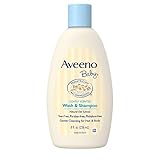 Aveeno Baby Wash & Shampoo, Lightly Scented, 8 Ounce (Pack of 2)