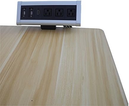 GuangYi Tabletop Mounted Socket Outlet with 3US power,2USB data,1HDMI (Silver)