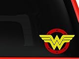 Wonder woman superhero Logo symbol car truck laptop macbook decal sticker 6 inches white
