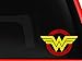 Wonder woman superhero Logo symbol car truck laptop macbook decal sticker 6 inches white