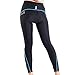 4ucycling Lambda Women's Black Foam Gel Padded Spring/Summer Cycling Compression Pants Tights