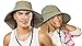 Neck Flap Sun Hat with Wide Brim, UPF 50+ Hiking Safari Fishing hat for Women Men, Sun Protection Hat for Summer Adventures Olive