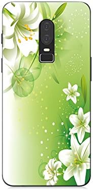 Oneplus 6 Case,Jilika TPU Soft Painted Patterns Full Protection of The Phone Cover Case For Oneplus 6 (Lilies)