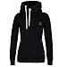 Daysoft Women Full Zip Up Fleece Hoodie, Fashion Sweater /Sweatshirt Jacket (L, black)