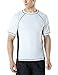 Tesla TM-MSS01-WWK_Large Men's UPF 50+Swim Shirt Loose-Fit Swim Tee Rashguard Top MSS01