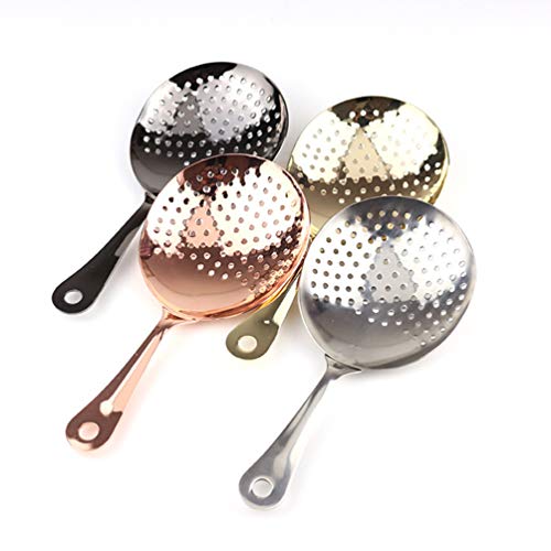 BESTONZON Stainless Steel Julep Strainer Cocktail Strainer Bar Drink Strainer (Black) – Bild 7