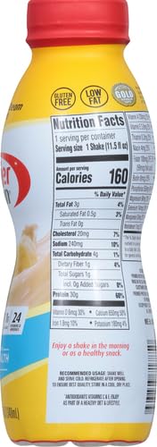 PREMIER PROTEIN 30G PROTEIN SHAKE, BANANAS & CREAM, 30G PROTEIN, 1G SUGAR, 24 VITAMINS & MINERALS, NUTRIENTS TO SUPPORT IMMUNE HEALTH,11.5 FL OZ