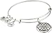 Alex and Ani Aphrodite's Flower Expandable Rafaelian Silver-Tone Bangle Bracelet