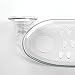 iDesign BPA-Free Plastic Power Lock Suction Wall Storage Basket Organizer Caddy for Bathroom Shower, Bath Tub, and Mirrors - Clear