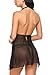 Avidlove Women Sexy Lingerie Lace Babydoll Open Front Teddy Mesh Chemises