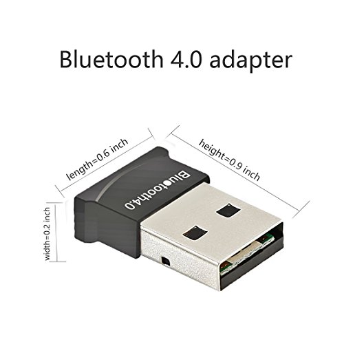 Bluetooth 4.0 USB Adapter Wireless Dongle for PC, Zexmte Bluetooth Low Energy USB Dongle Adapter Compatible with Windows 10/8.1/8/7/Vista/XP