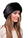 Futrzane Classic Headband - Faux Fur Headbands for Women - Furry Band for Winter (ONE, Black Classic)