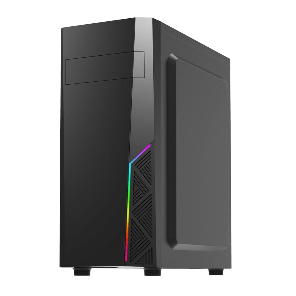 Zalman T8 Mid-Tower ATX PC Case – Spectrum RGB Lighting Strip with Control Button, 5.25” ODD Support, USB 3.0, Preinstalled 120mm Rear Fan